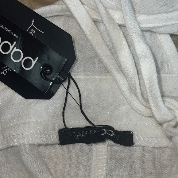 Papermoon White penny overall rompers sizes medium NWT - Picture 6 of 8